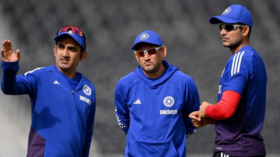The Indian think tank - head coach Gautam Gambhir, chief selector Ajit Agarkar and captain Shubman Gill