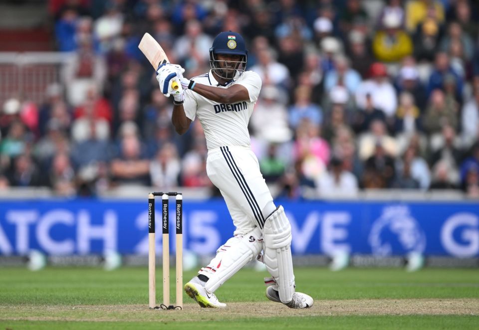 B Sai Sudharsan scored his maiden Test fifty