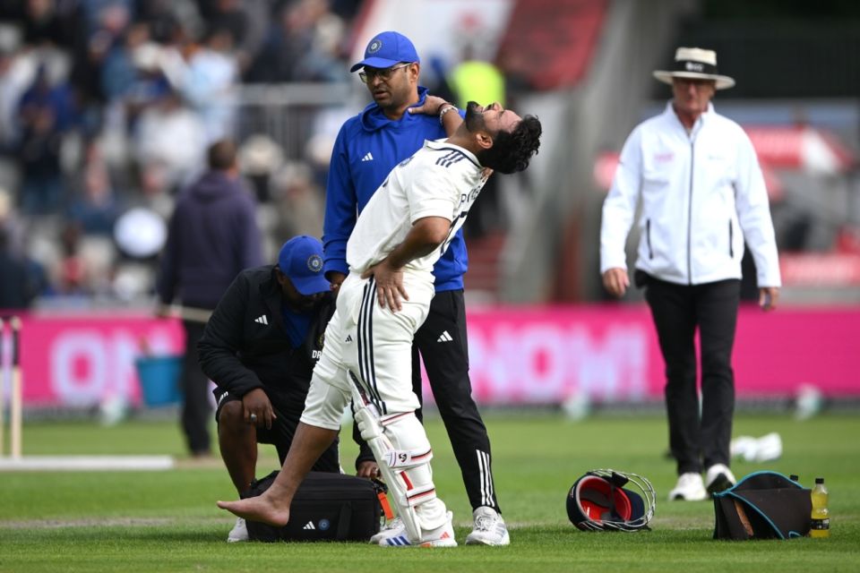 Rishabh Pant suffered a fractured foot during the Old Trafford Test in July