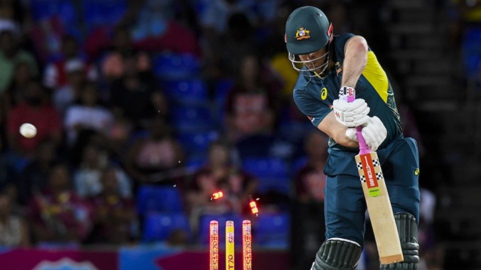 Mitchell Marsh missed one from Alzarri Joseph