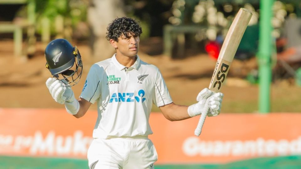 Rachin Ravindra smashed his fastest Test hundred