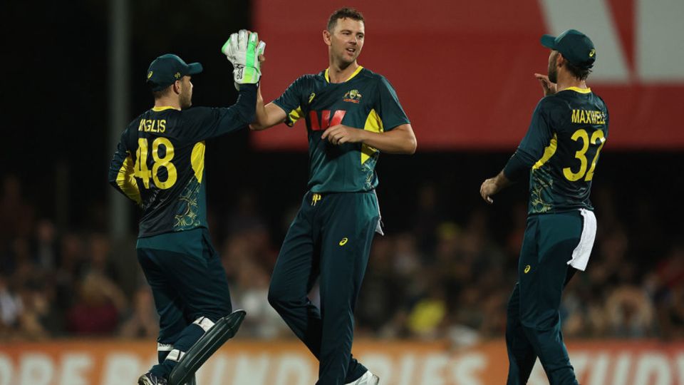 Josh Hazlewood produced a superb over to change the game
