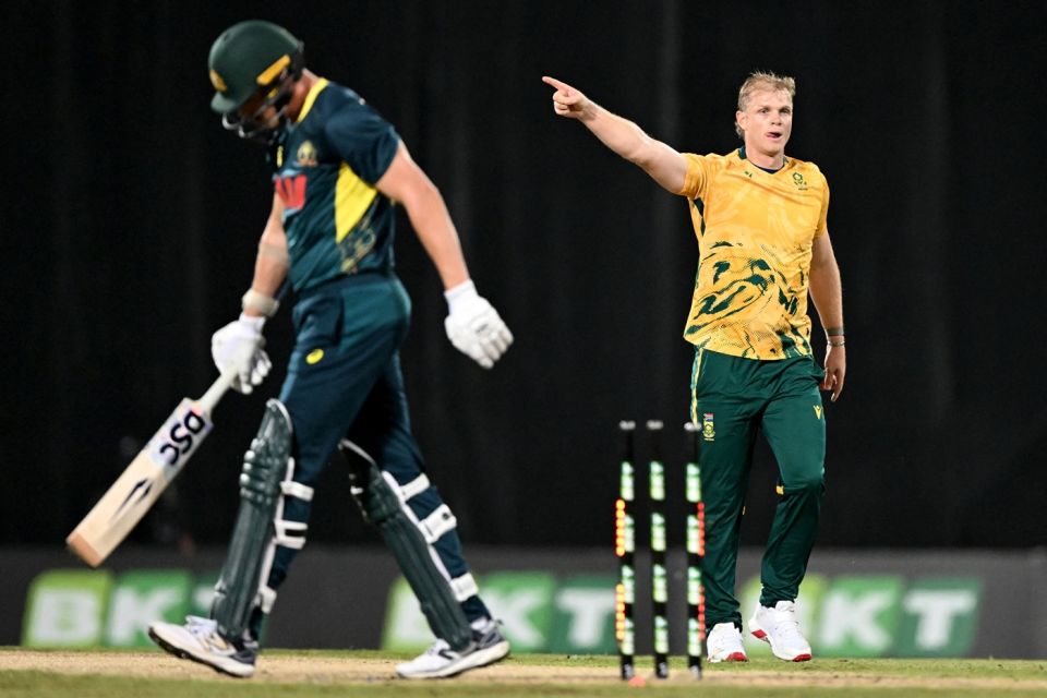 Corbin Bosch's celebration after dismissing Ben Dwarshuis earned him a demerit point