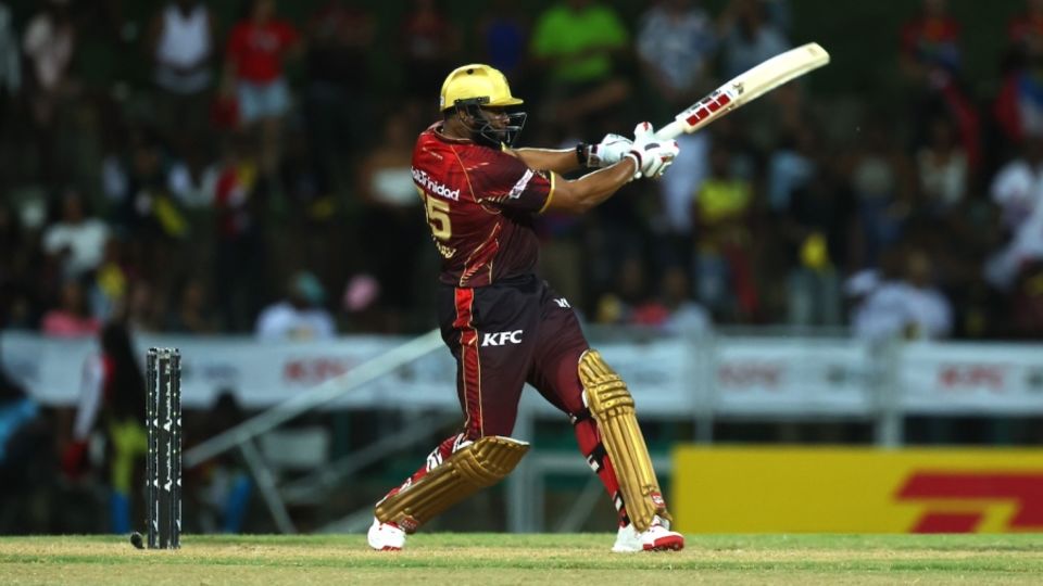 Kieron Pollard's innings featured some big hits and plenty of dot balls