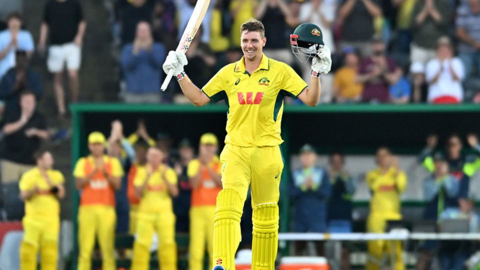 Cameron Green made his maiden ODI hundred from just 47 balls