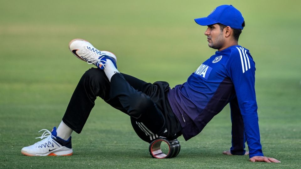 Shubman Gill trains in the lead-up to the Asia Cup