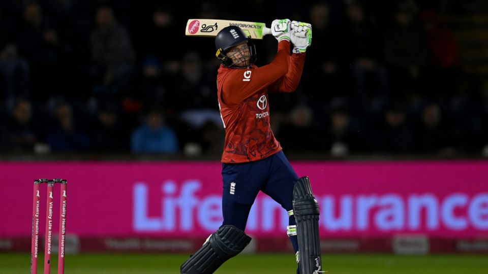Jos Buttler made 25 off 11 balls but England were unable to chase down 69 in five overs