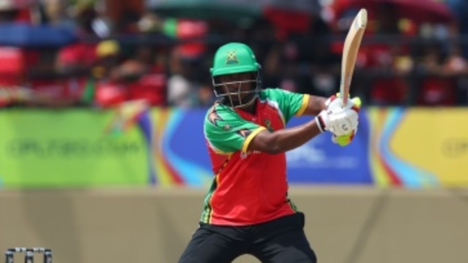 Quentin Sampson powered the Guyana Amazon Warriors chase early on