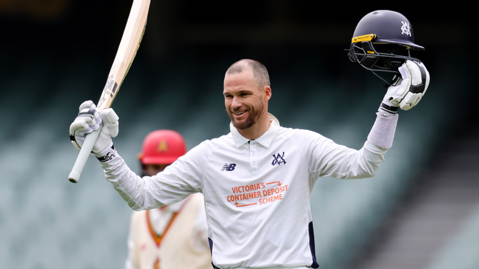 Peter Handscomb's century kept Victoria level on first innings