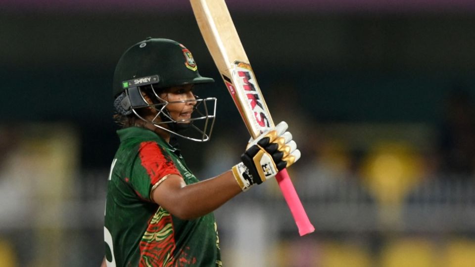 Sobhana Mostary brought up her maiden ODI fifty