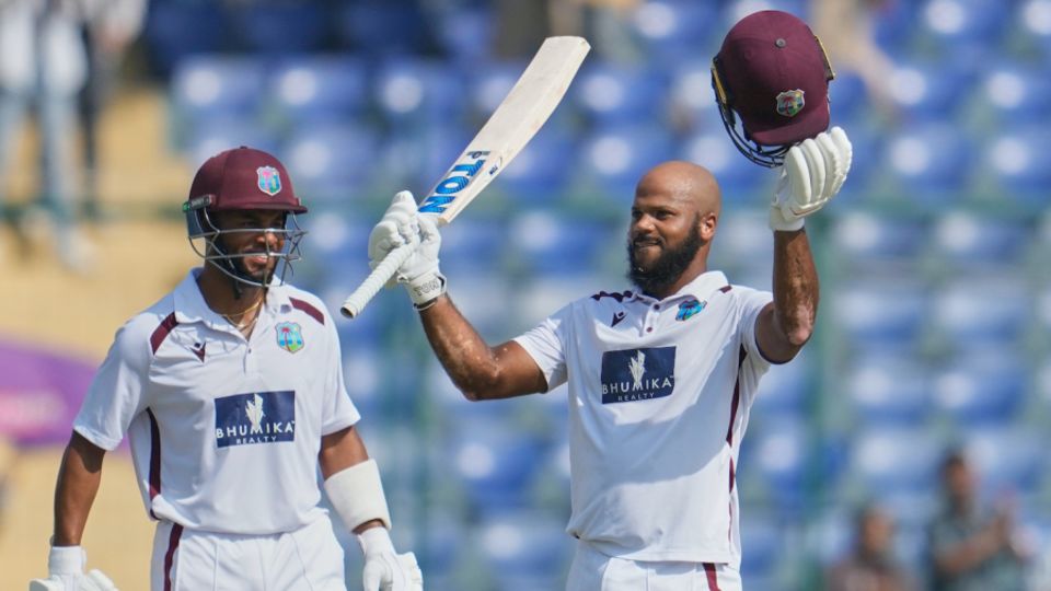 Centuries from John Campbell and Shai Hope made India toil