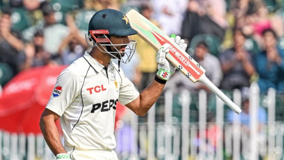 Shan Masood top-scored for Pakistan with 87 off 176 balls