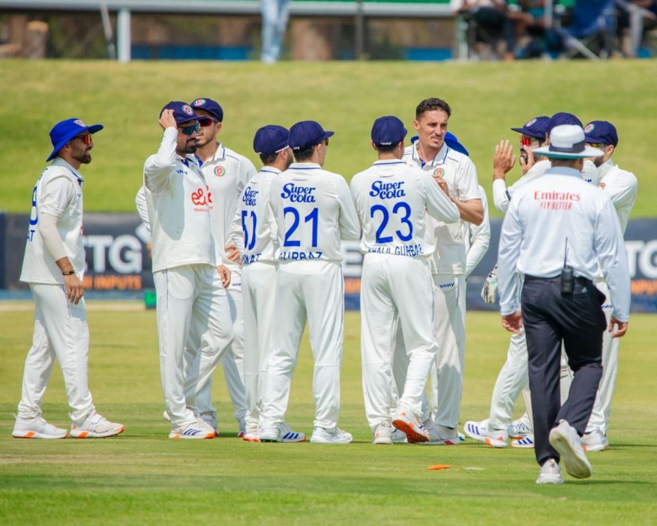 Ziaur Rahman castled Brian Bennett for his maiden Test wicket