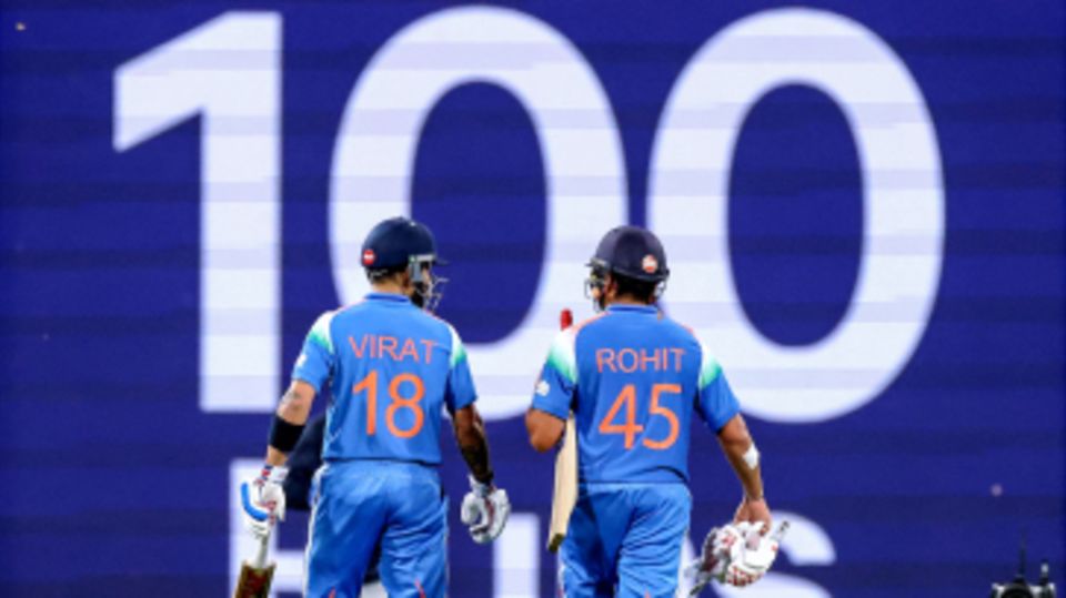Virat Kohli and Rohit Sharma brought up their first century partnership since January 2020 across formats