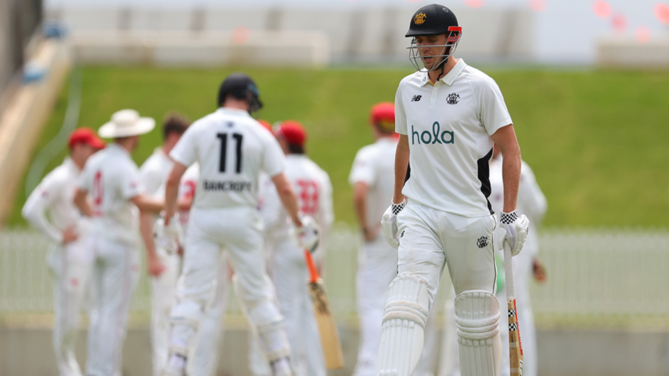 Cameron Green fell for a duck as he builds towards the Ashes