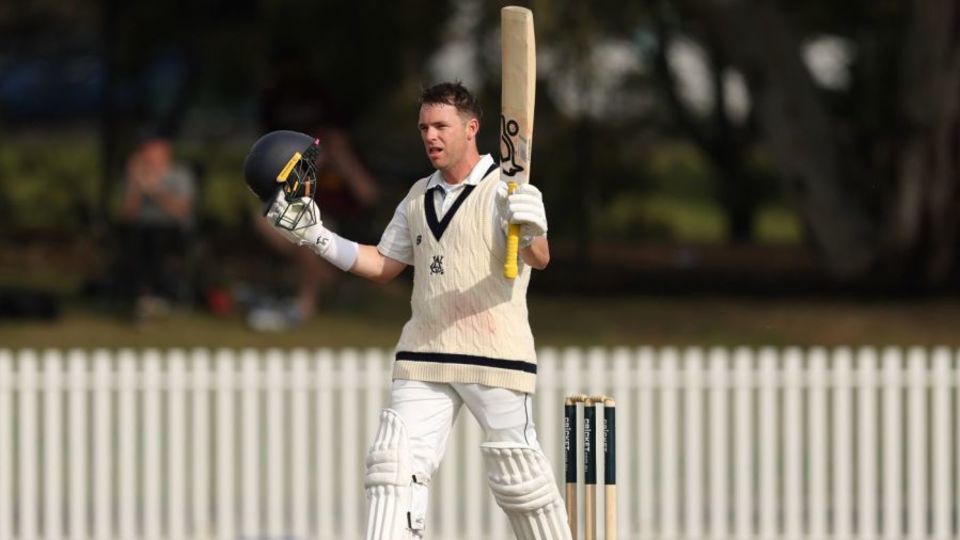 Marcus Harris celebrated his eighth century at the Junction Oval