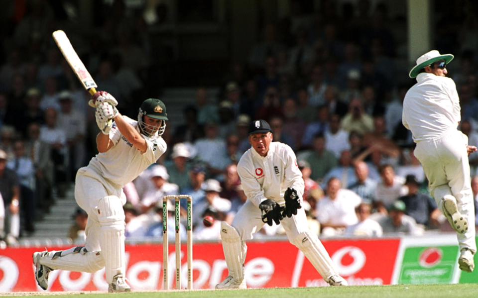 Flays, thrashes and leaves: Gilchrist does his thing at The Oval in 2001