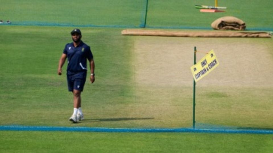 Temba Bavuma checked out the Eden Gardens pitch