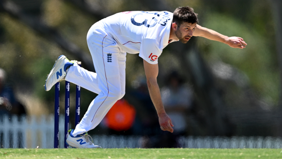 That ain't easy: Mark Wood lets one rip, without tearing himself in half