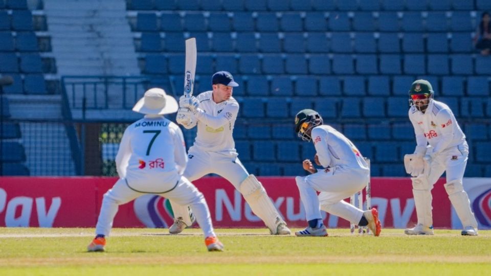 Andy McBrine was one of the Ireland batters to give a good account of himself in Sylhet
