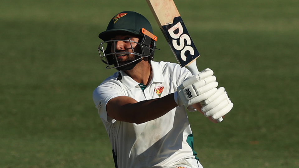 Nikhil Chaudhary made his maiden first-class century