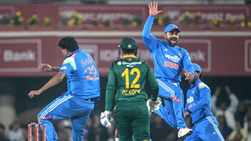 India came within a couple of connected full tosses of possibly losing the first ODI