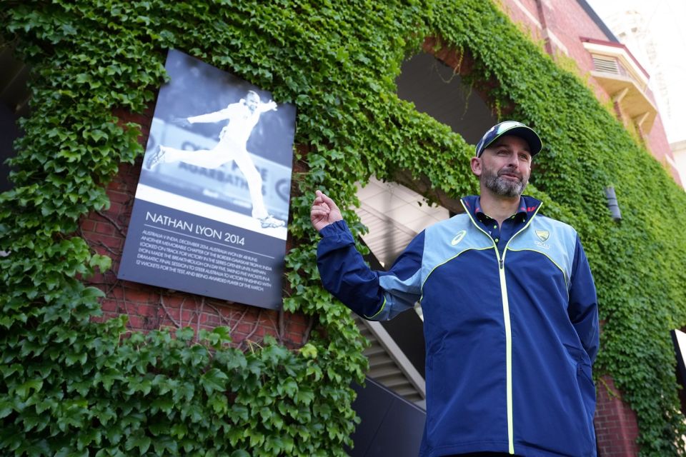 Nathan Lyon was added to the Adelaide Oval's Avenue of Honour