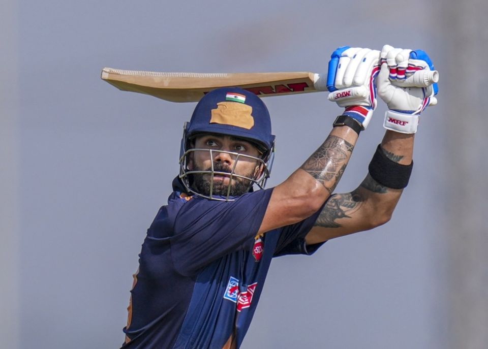 Kohli hit 14 fours and three sixes