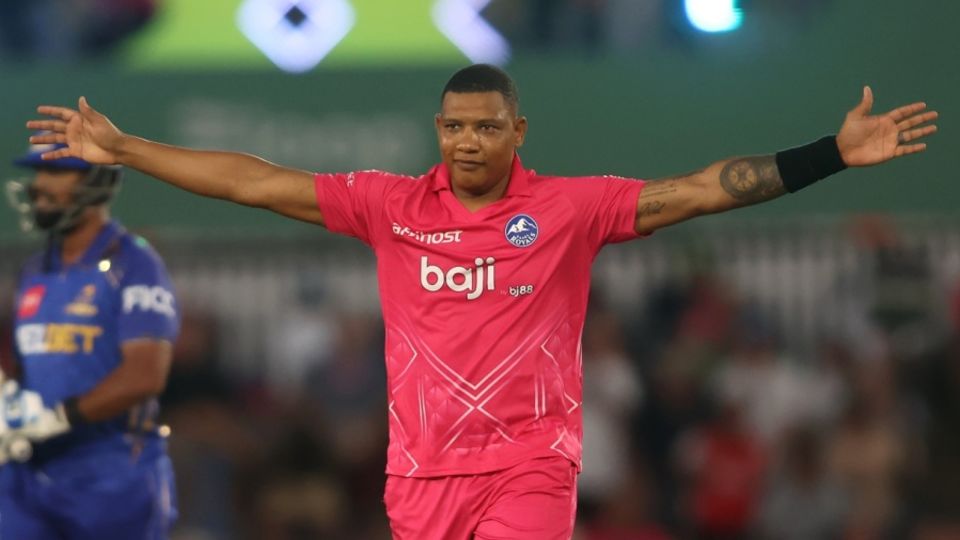 Ottneil Baartman recently became SA20's leading wicket-taker