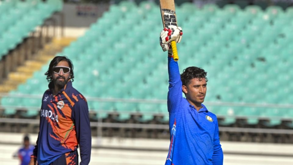 Aman Mokhade slammed an unbeaten 150 off 121 balls against Baroda