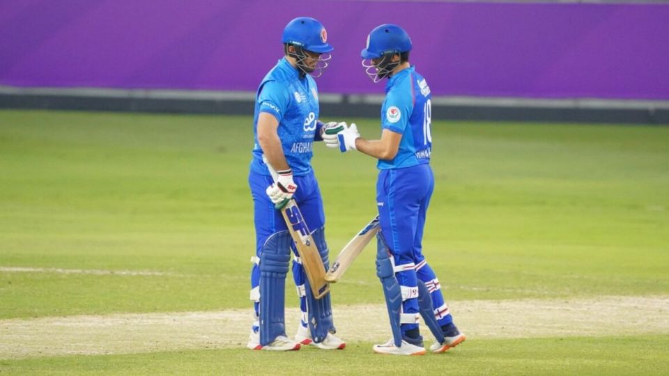 Ibrahim Zadran and Darwish Rasooli were part of a 162-run partnership