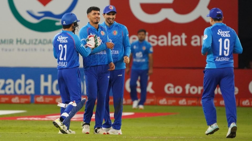 Mujeeb Ur Rahman's 4 for 21 included his maiden T20I hat-trick
