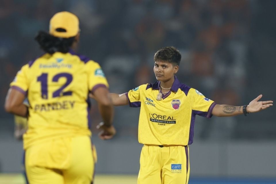 I'll take the big ones: Gaud's wickets list contained Lanning, Rodrigues, Jonassen and Shafali Verma (file photo)