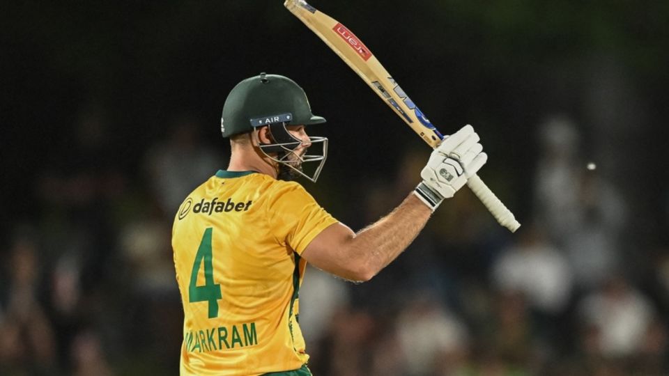 Aiden Markram finished with his highest T20I score of 86 not out
