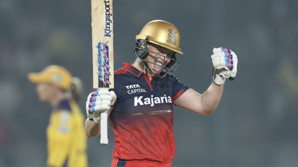 Grace Harris celebrates her second half-century of the season
