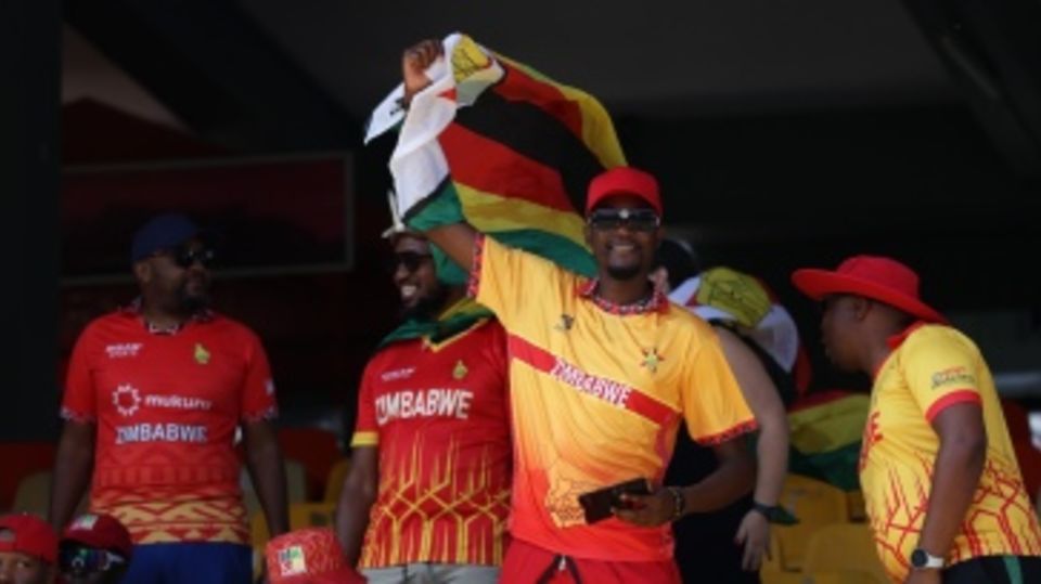 Zimbabwe fans make their presence felt