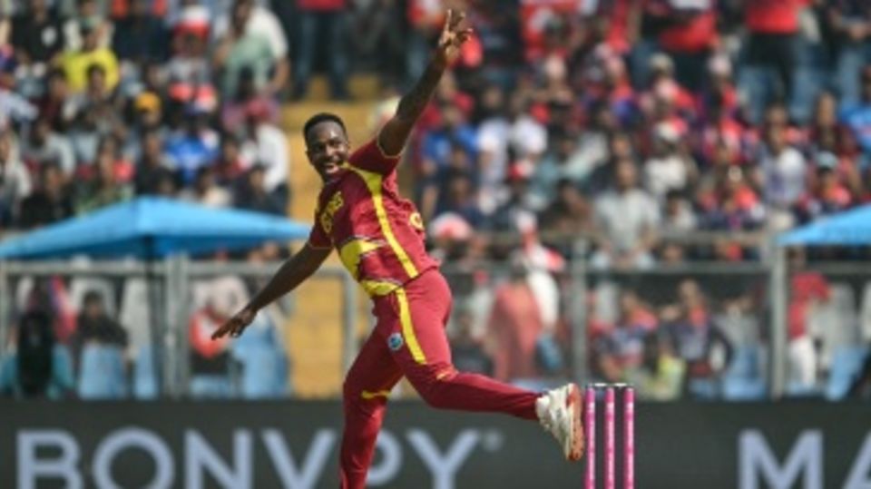 Matthew Forde celebrates a wicket