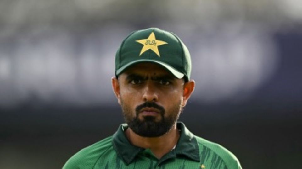 Babar Azam had his game face on in the field