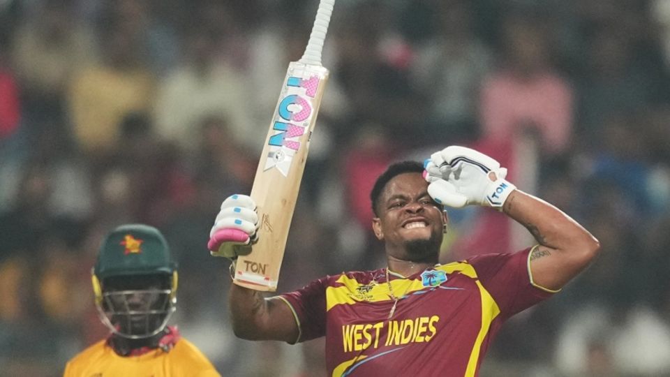 Shimron Hetmyer took 19 balls to reach his fifty
