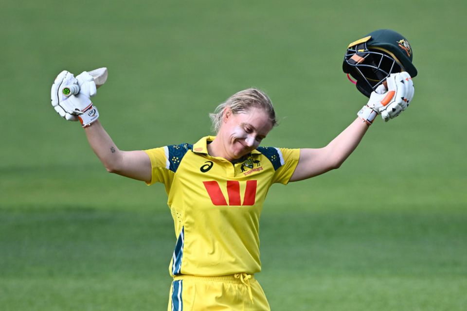 Alyssa Healy's 158 is the highest individual score by a woman in her final ODI