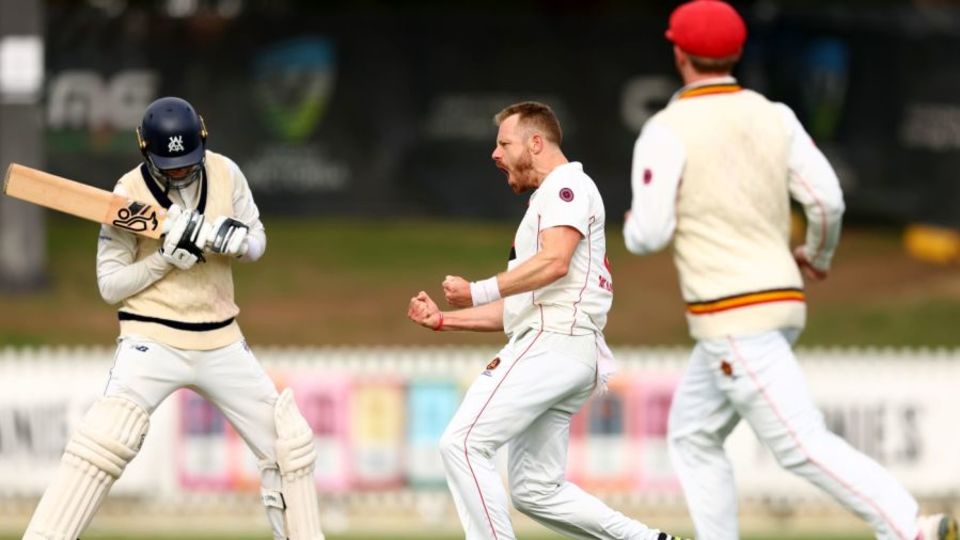 Nathan McAndrew made early breakthroughs in Victoria's innings