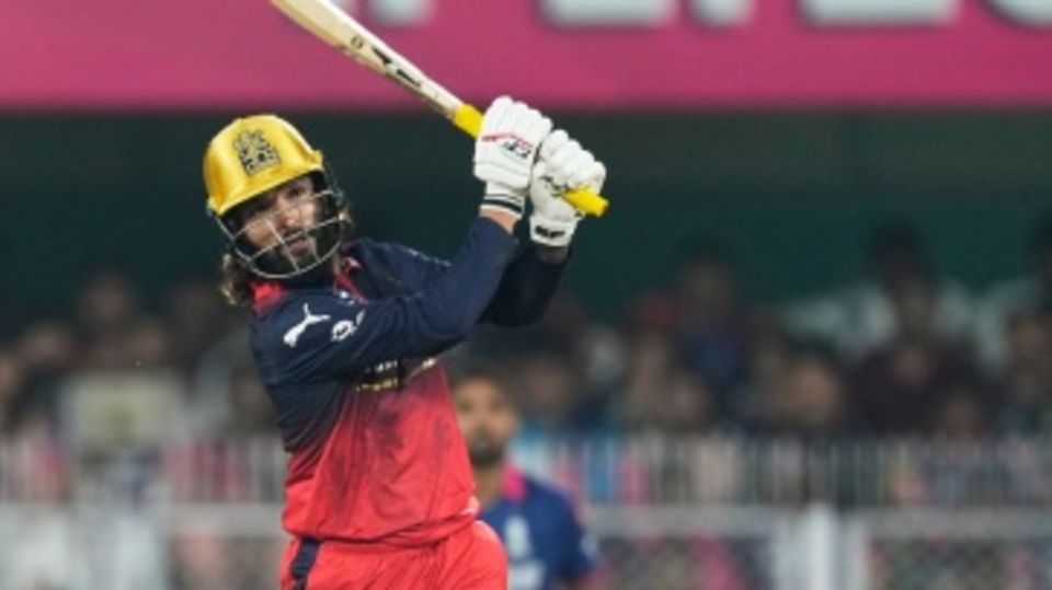 Rajat Patidar swings one away