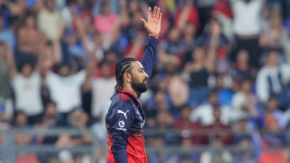 Krunal Pandya has the joint-most wickets for RCB this season