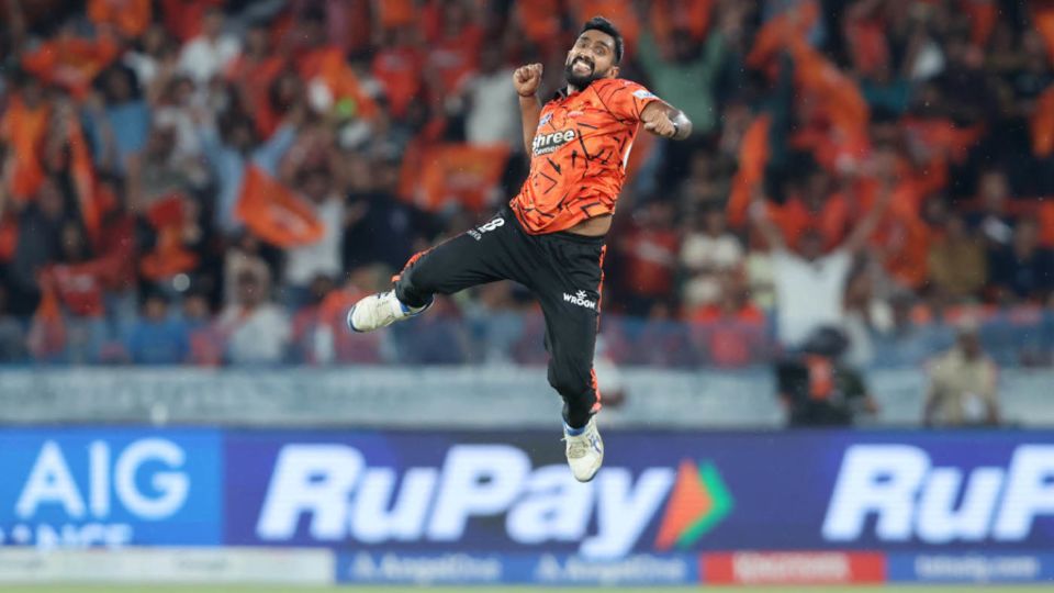 Eshan Malinga was pumped after dismissing Tristan Stubbs