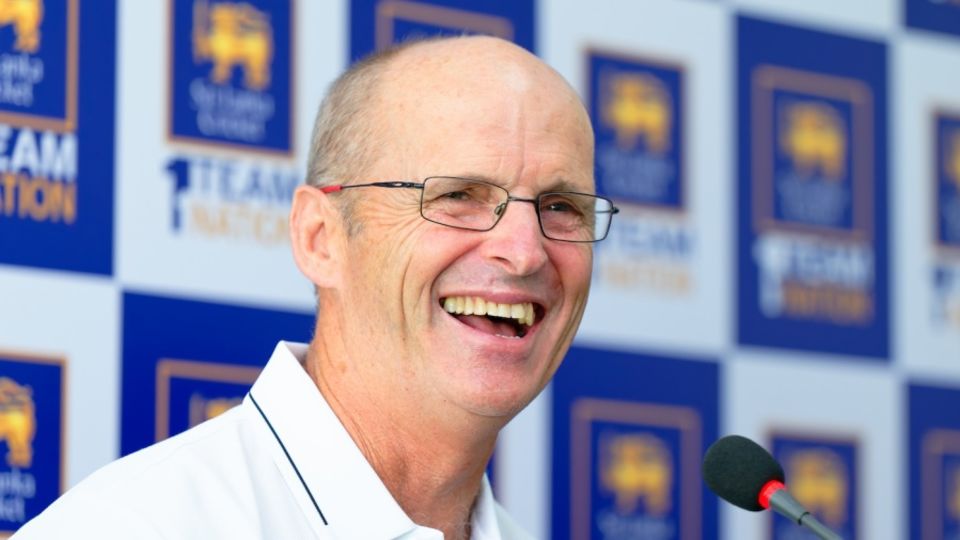 Gary Kirsten has a laugh while interacting with the media