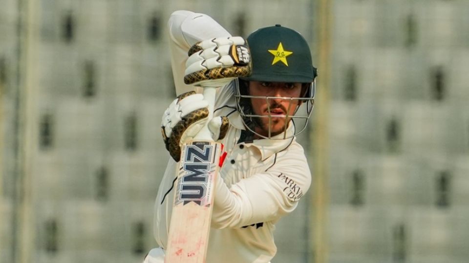 Debutant Azan Awais batted confidently