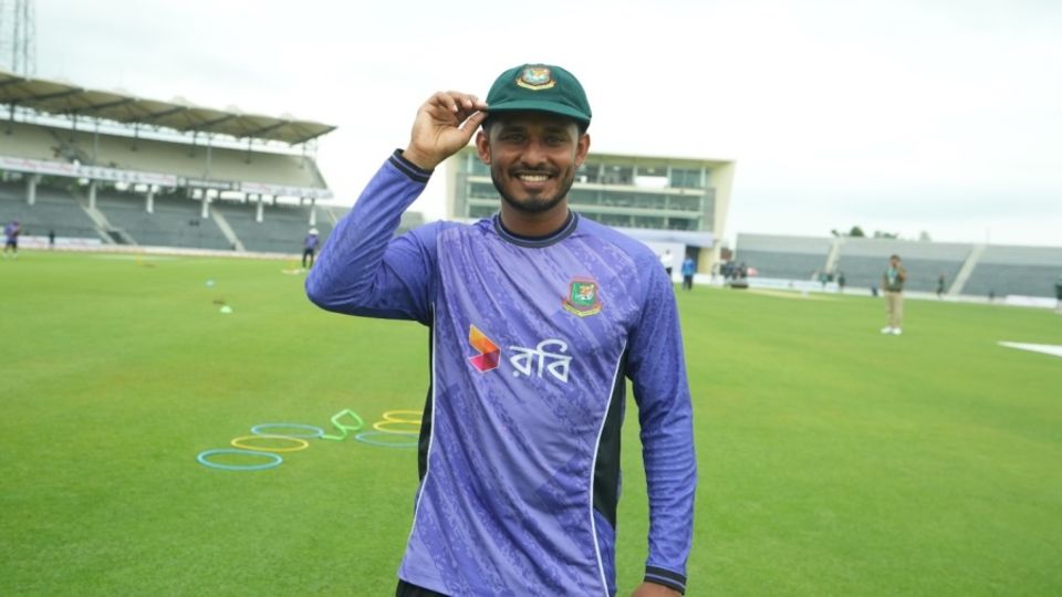 Tanzid Hasan made his Test debut