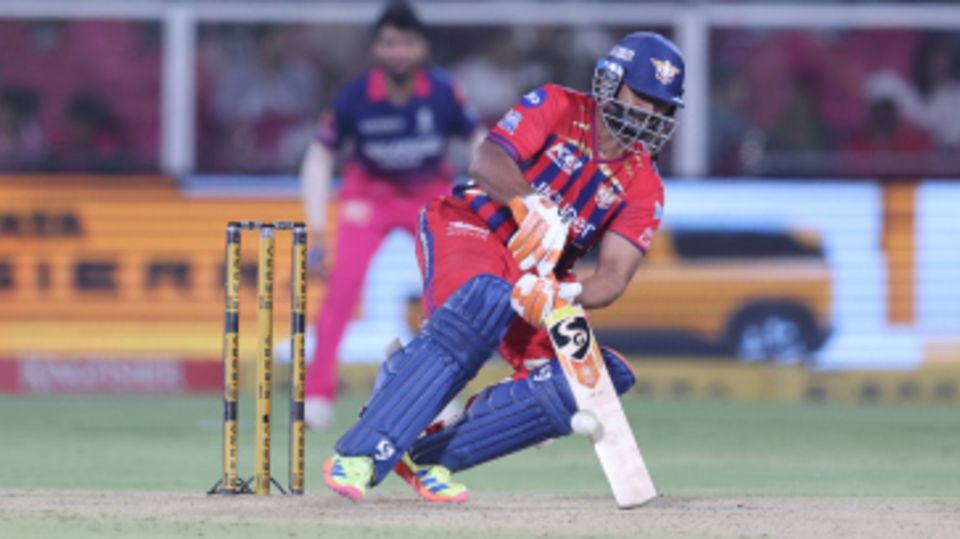 Rishabh Pant brought out his usual bag of shots in the middle
