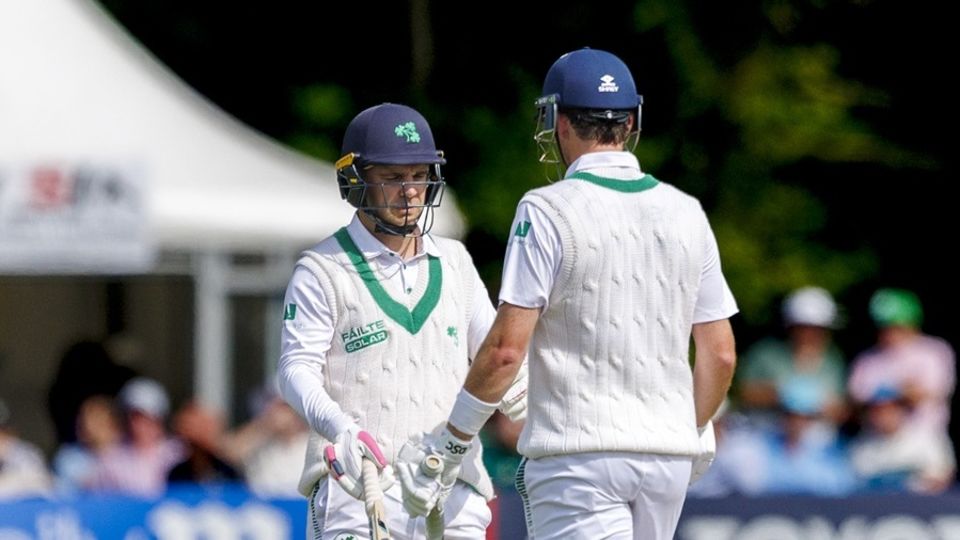 Andy McBrine and Mark Adair shared a 116-run stand for the seventh wicket