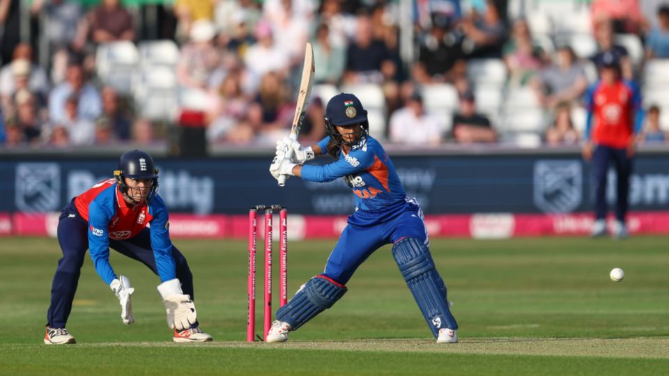 Jemimah Rodrigues steps into another aggressive stroke